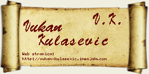Vukan Kulašević vizit kartica